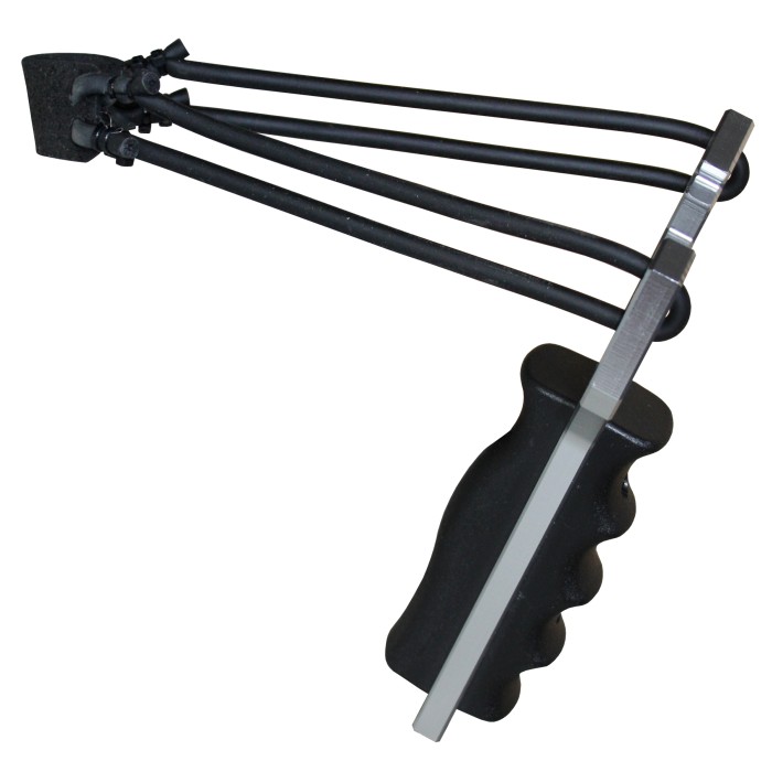 Power slingshot Silver sling made of metal